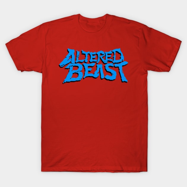 Altered Beast Blue T-Shirt by Nykos